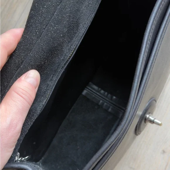 Coach Willis Black Leather Top-Handle Satchel with Detachable Strap - Picture 11 of 16